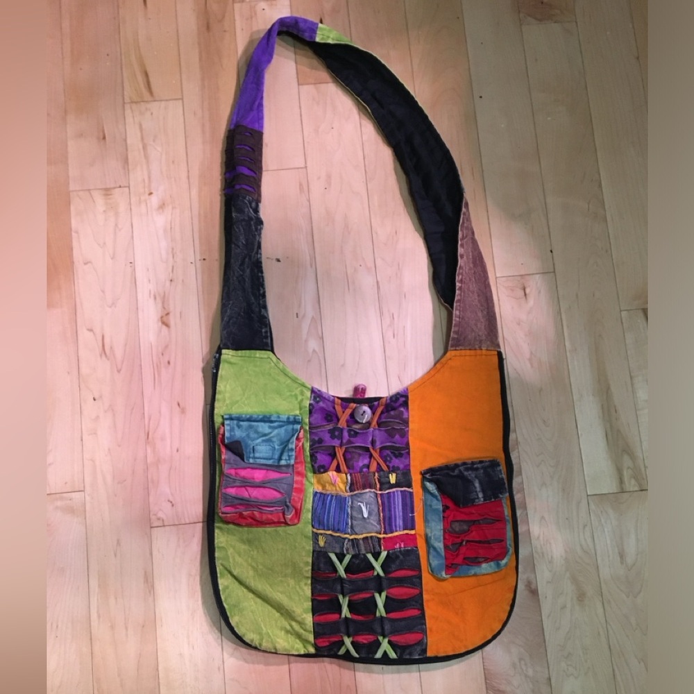 Colorful Patchwork Shoulder Bag